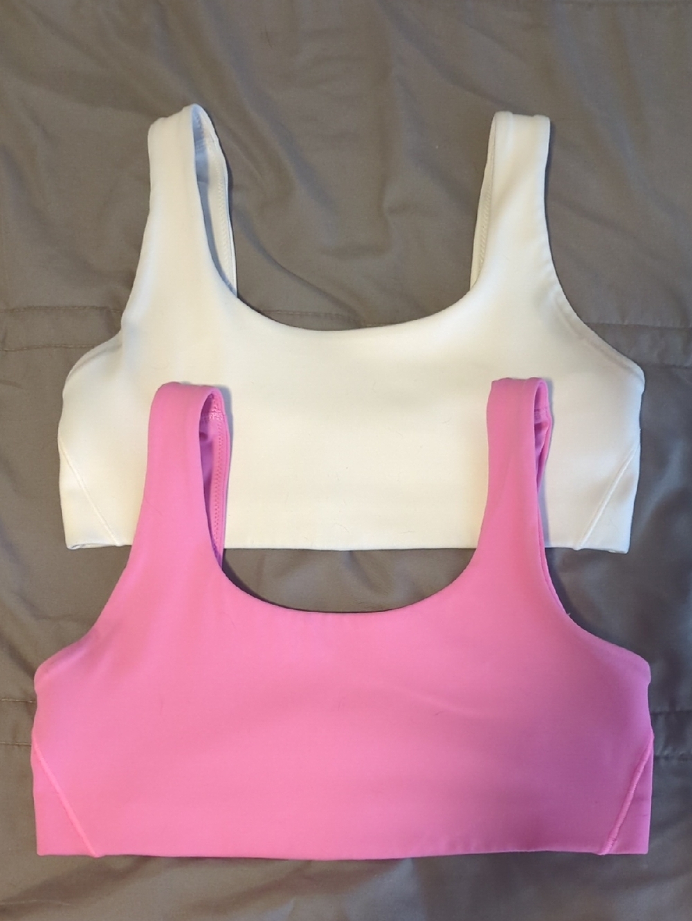 Nike Scoop Sports Bra Duo — White & Pink